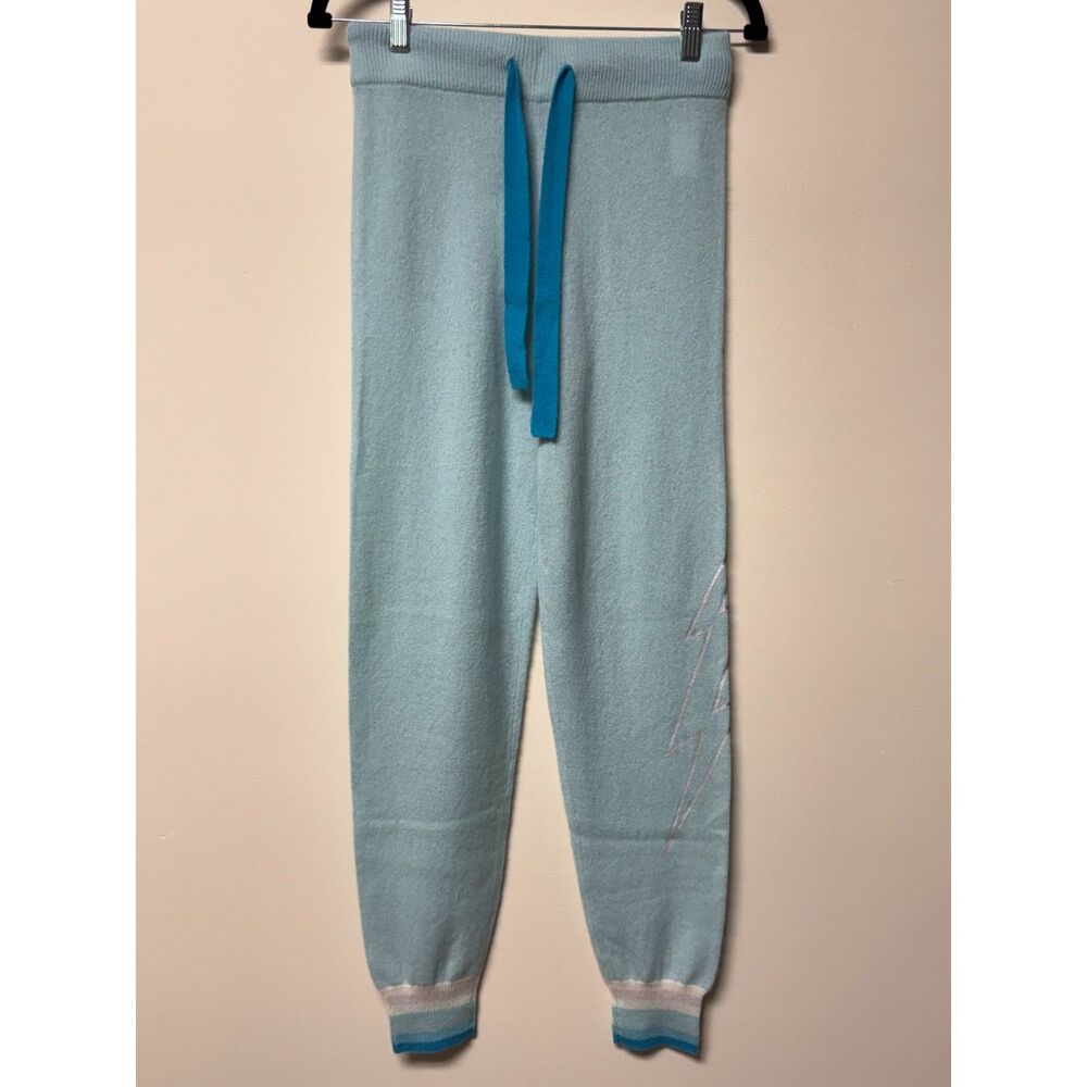 NWT-SCOTT & SCOTT LONDON 100% Cashmere Thunder Strike Jogger Lightening Bolt, S